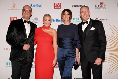 Sunrise presenters at the 2019 Logies