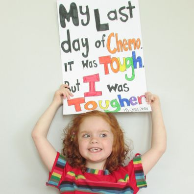 Ivy Hyde finished chemotherapy in January, 2018.