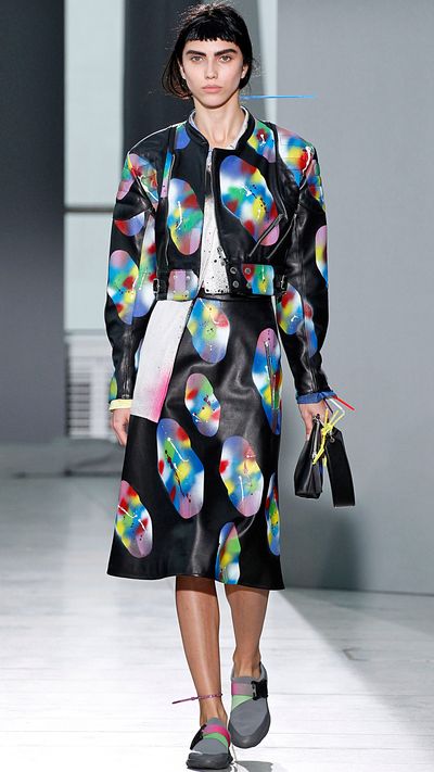 Christopher Kane sent technicolour dreams money can buy down the runway for SS16, and it's likely his avant garde use of print and colour will make for one of the best Met Gala looks of 2016.