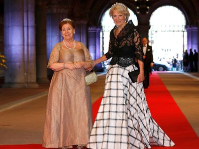 Princess Christina with sister Beatrix of Netherlands