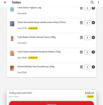 Coles receipt matching 20-year-old one