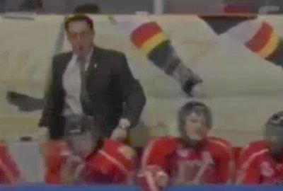 <b>A junior ice-hockey coach in Canada has been banned for two matches after hurling sticks toward a referee.</b><br/><br/>Eric Veilleux oversees Baie-Comeau Drakkar in Quebec's junior league and was also fined over the incident that was triggered by a disagreement over the official's call.<br/><br/>Footage shows Veilleux screaming abuse before taking his players' sticks and hurling them onto the ice. Coaches should know better, but sometimes their emotions get the better of them. Check out these classic meltdowns...<br/>