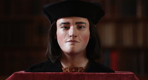 The facial reconstruction of King Richard III.