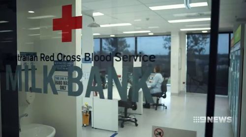 Red Cross is running the milk bank. 