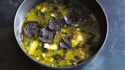 Recipe: <a href="http://kitchen.nine.com.au/2017/07/18/14/11/the-agrarian-kitchens-truffle-and-vegetable-potage" target="_top">The Agrarian Kitchen's truffle and vegetable potage</a>