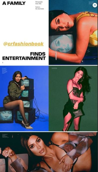 Kris Jenner, daughters, Kourtney Kardashian, Kim Kardashian, Khloé Kardashian, Kendall Jenner, Kylie Jenner, cover, CR Fashion Book