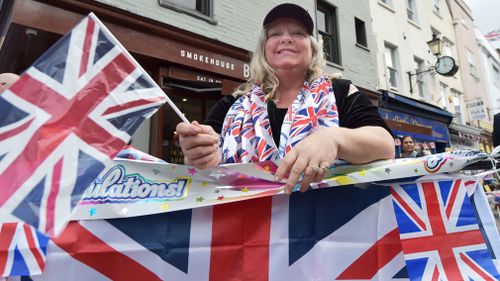 Royal fan Kerry Evans from near Hull, bags her spot in Windsor ahead of the wedding.