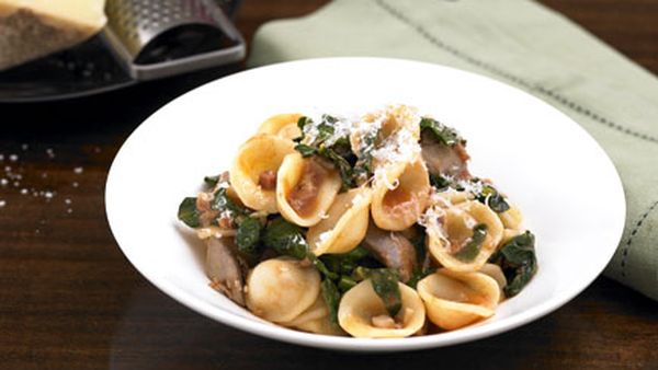 Chicken liver orecchiette