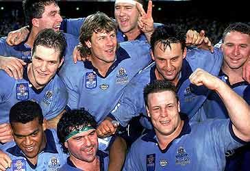 What proportion of State of Origin games have the Blues won at Lang Park?