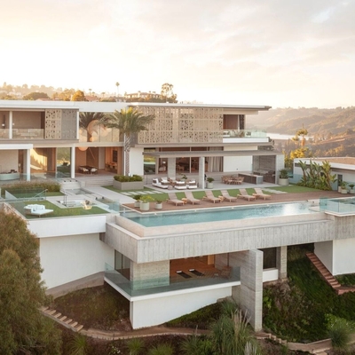 Billionaire lists LA mansion with $130m price hike after two years