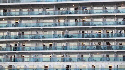 The Ruby Princess cruise ship, which was the source of hundreds of Australia's Coronavirus cases.