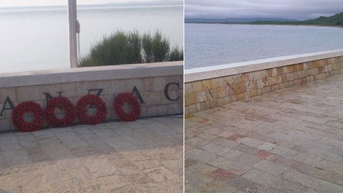 Vandals steal ANZAC letters from commemorative site