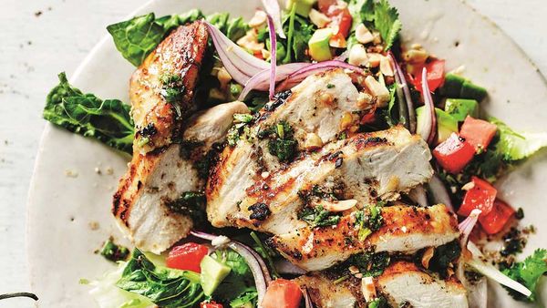 Anjum Anand's griddled chopped chicken salad_recipe