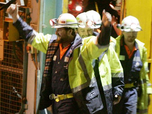 Todd Russell and Brant Webb were freed after two weeks underground.