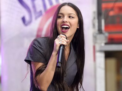 FILE - Olivia Rodrigo performs on NBC's "Today" show at Rockefeller Plaza on Friday, Sept. 8, 2023, in New York. Rodrigo received six Grammy nominations on Friday. (Photo by Charles Sykes/Invision/AP, File)