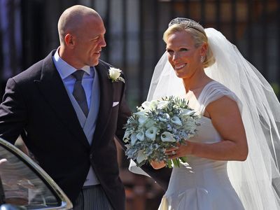 Mike and Zara Tindall marry in Scotland, July 2011