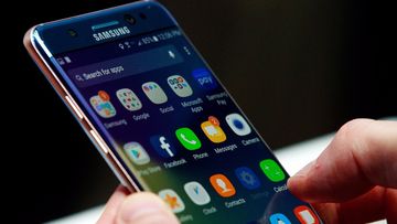 Samsung's newly unveiled Galaxy Note 7 has been pulled from the  shelves of Australian phone retailers. (Getty)