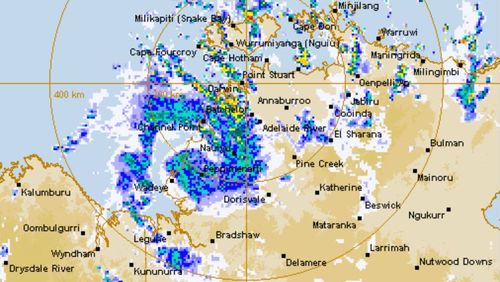 Tropical Cyclone Ellie crosses the NT coast, radar December 23, 2022