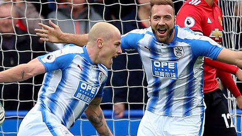 Mooy scored his second goal of the EPL season as Huddersfield Town shocked Manchester United 2-1.