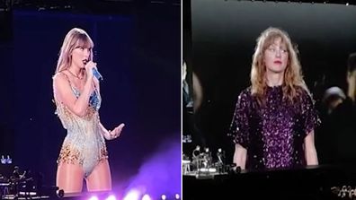 Taylor Swift hair transformation during Sydney show