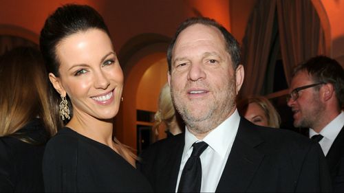 Kate Beckinsale and Harvey Weinstein in 2010. (Getty)