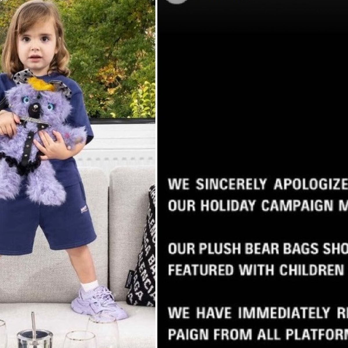 Balenciaga pulls ad campaign kids holding bears dressed in bondage gear after public and 'boycott Balenciaga' campaign - 9Honey