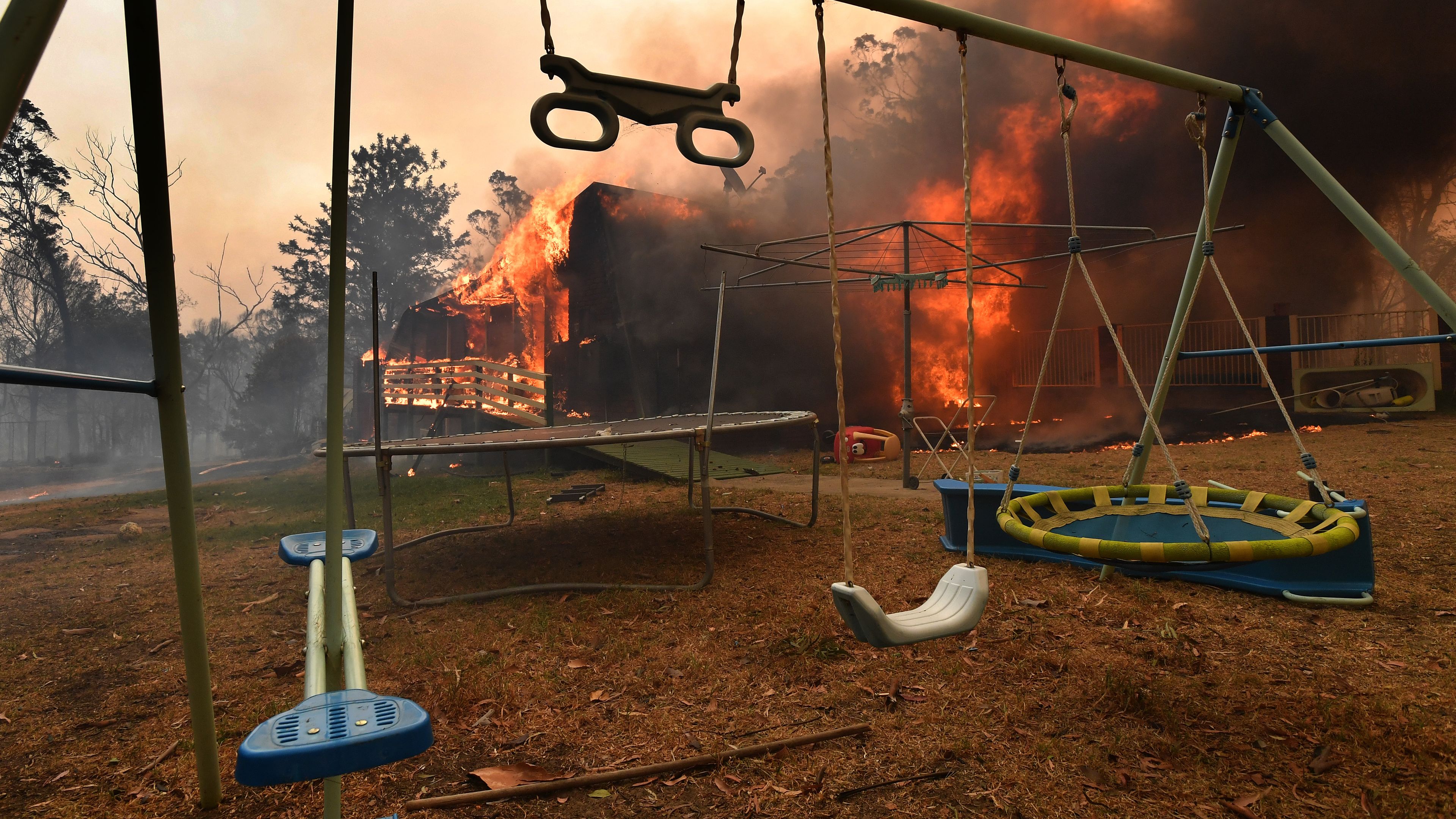 Vandals trash local public school in fire-ravaged Buxton