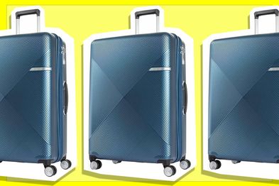 9PR: Samsonite Volant Hardside Expandable Spinner Suitcase, Matte Navy