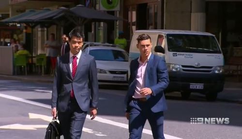 Joshua Billington walked free after being jailed for the attack yesterday. (9NEWS)