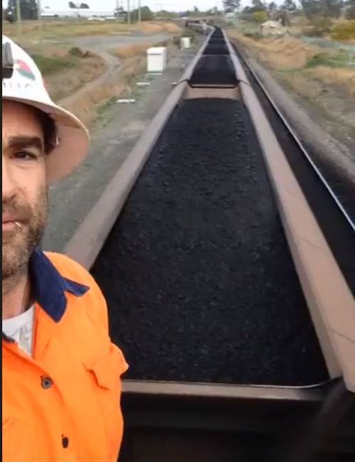 In the live video posted to social media, Weekes voiced his concerns over health problems stemmed from coal dust and from the Newcastle mine.