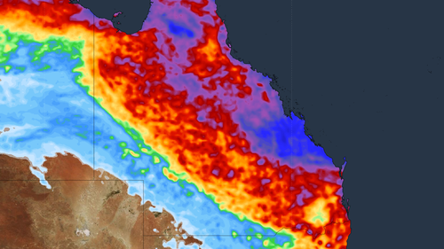 È prevista pioggia su gran parte della costa del Queensland, comprese Brisbane e la Gold Coast.