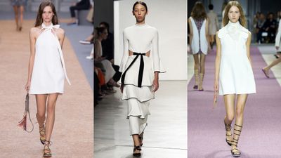 To anyone who does their own laundry, wearing white  can be more of a burden — reserved for certain days of the month and during meals that don't require sauce —&nbsp;than an assured style statement. But by taking cues from the spring 2016 runways, and some key street stylers, everything can be all-white. Click through to see how.
