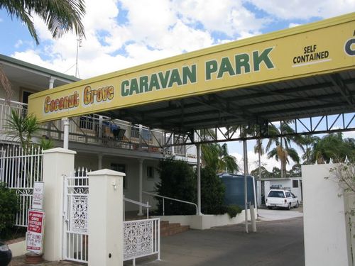 The attack unfolded at Coconut Grove Caravan Park last night. Picture: 9NEWS