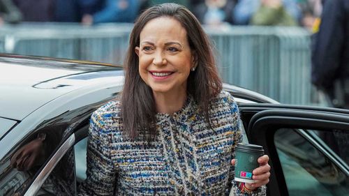 Maria Corina Machado is a Nobel Prize-winning Venezuelan dissident.