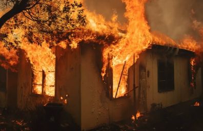 Emily house ablaze