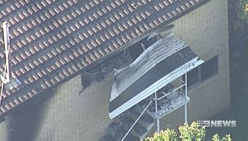 The fire and explosions caused significant damage to the property. (9NEWS)