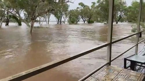 Natalie Davey, a Fitzroy Crossing resident, said the floodwaters were fast-moving. 