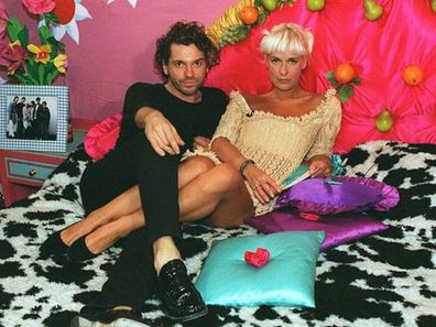 It was all eyes on the Geldof family when Paula, a TV presenter known for her flirtatious interviewing skills, ended her relationship with The Boomtown Rats singer in 1995. Not long after she swapped one frontman for another, in the form INXS singer Michael Hutchence.<br/><br/>(Image source: <i>The Big Breakfast</i>)