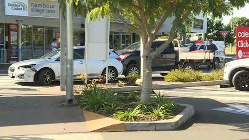 The Yadina girl was hit by a reversing car while on a shopping trip with her family at a Nambour shopping centre last month. Picture: 9NEWS