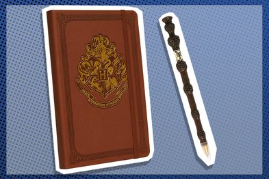 9PR: Harry Potter Hogwarts Hardcover Journal and Elder Wand Pen Set