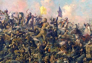 What tribes defeated the 7th Cavalry Regiment in the Battle of the Little Bighorn?