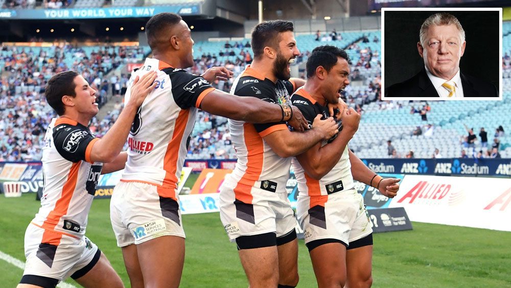 Phil Gould asks why Aaron Woods, Mitchell Moses and James Tedesco would want to leave Wests Tigers