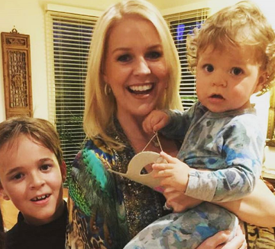 Lauren Newton with sons