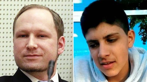 Norwegian gunman who killed 77 people, Anders Behring Breivik stands at court in Oslo on February 6, 2012; 18-year-old Iranian-German gunman Ali Sonboly. (AFP)