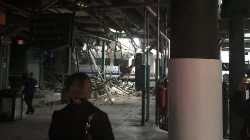 Train crashes into New Jersey station
