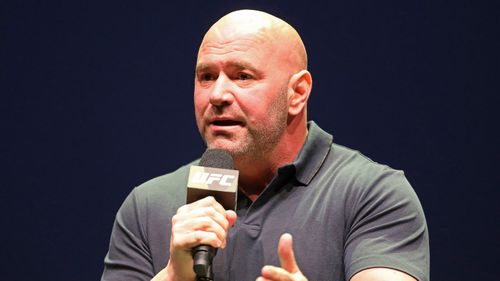 UFC President Dana White speaks at a news conference in New York