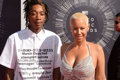 After 14 months of marriage, Amber Rose split with rapper Wiz Khalifa citing "irreconcilable differences". Amber is seeking full custody of their baby son Sebastian.<br/><br/>Source: E! News / Image: AFP
