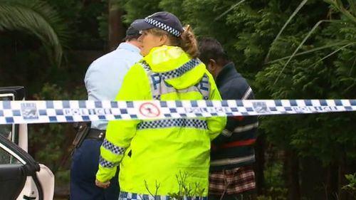 Officers have sealed off a creek after a woman's body was found. (9NEWS)