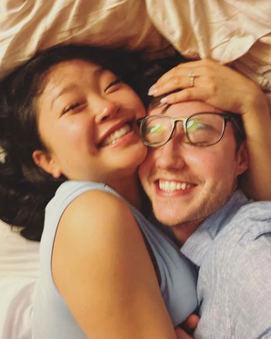 Lana Condor and long-time boyfriend Anthony De La Torre announce their engagement.