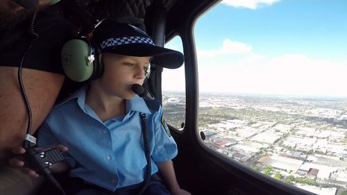 The adventure saw Finn take to the skies...